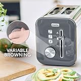 Breville High Gloss 2 Slice Toaster Grey Stainless Steel VTT968 view 4
