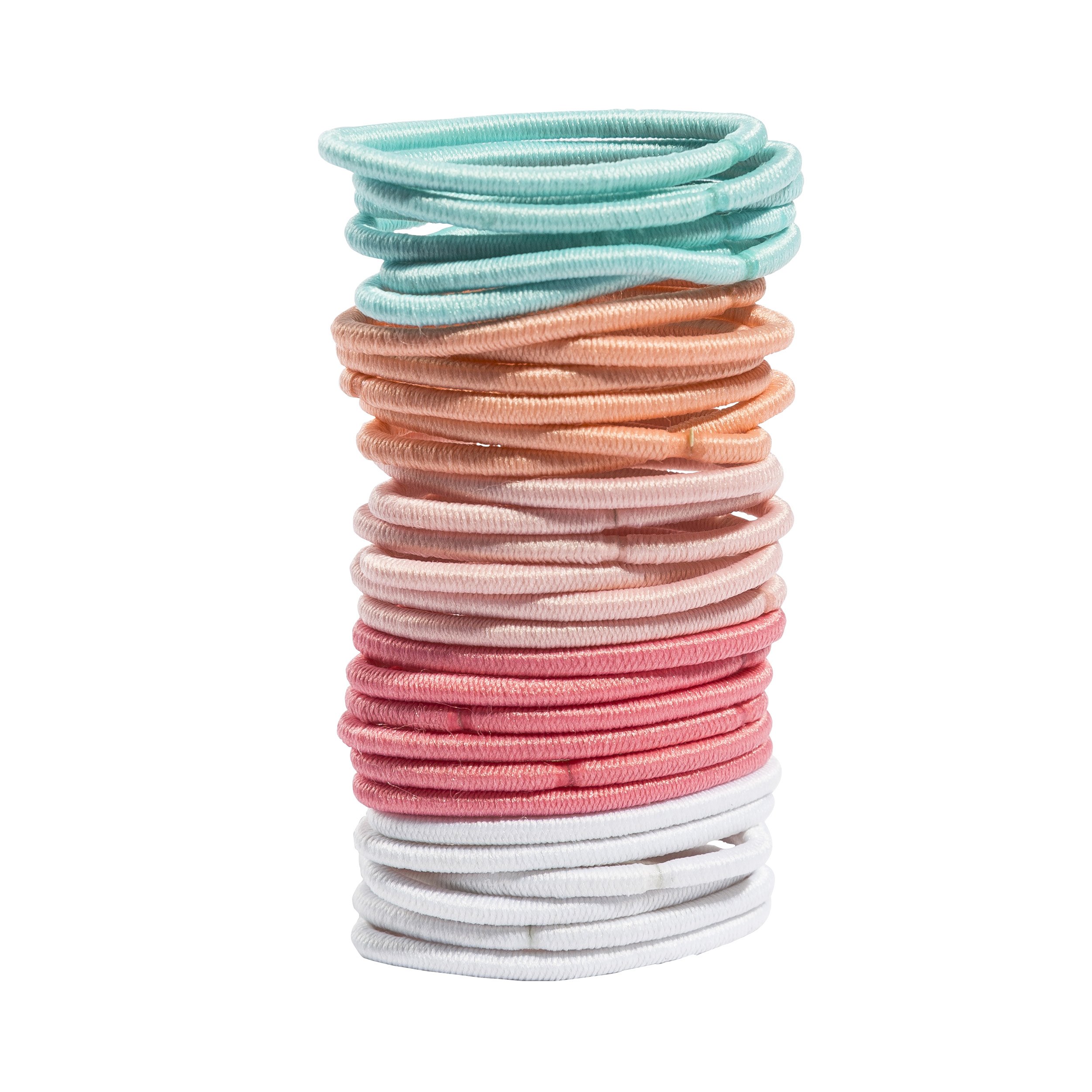 Glamour Style 30 Pcs Elastic Thin No Metal Small Formed Random Colour)