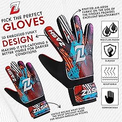 ZASH Soccer Goalie Gloves for Kids, Youth & Adult