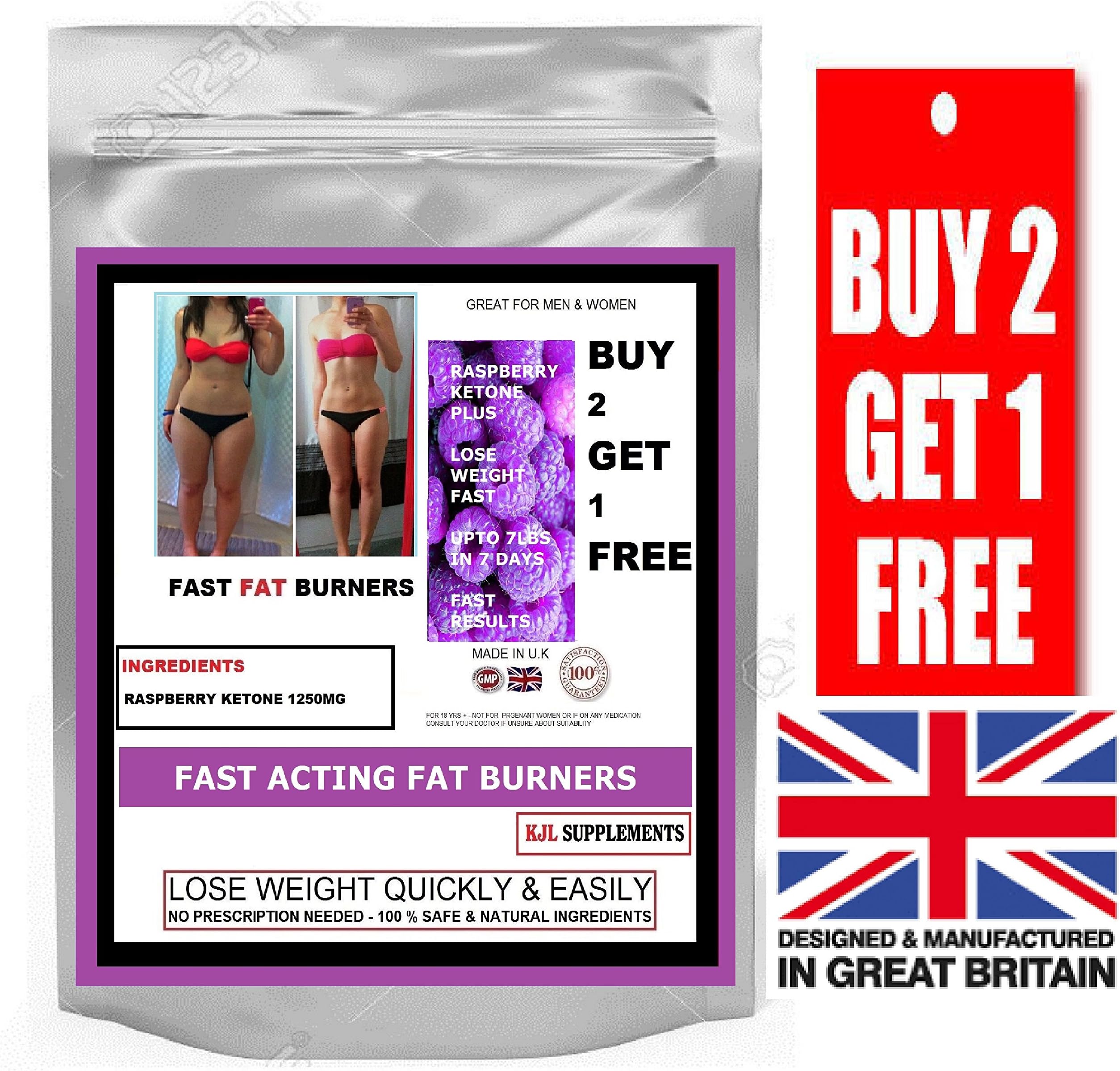 Raspberry Ketones Fruit Extract 1250mg Max Strength | Wild Weight Loss Strength | Helps Shed Fat for Men and Women | Achieve Fat Loss
