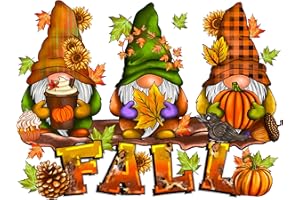 YSUNETER Fall Diamond Art Painting Kits for Adults - Gnome Round Full Drill Diamond Dots Paintings for Beginners, Pumpkin 5D Paint with Diamonds Pictures Gem Art Kits DIY Adult Crafts Diamond Project Kits