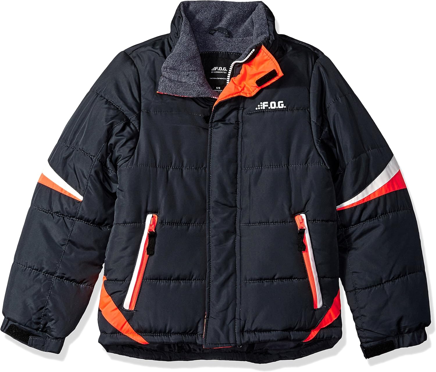 LONDON FOG Boys' Big Active Puffer Jacket Winter Coat: Clothing