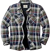 Legendary Whitetails Men's Deer Camp Berber Lined Flannel Shirt Jacket