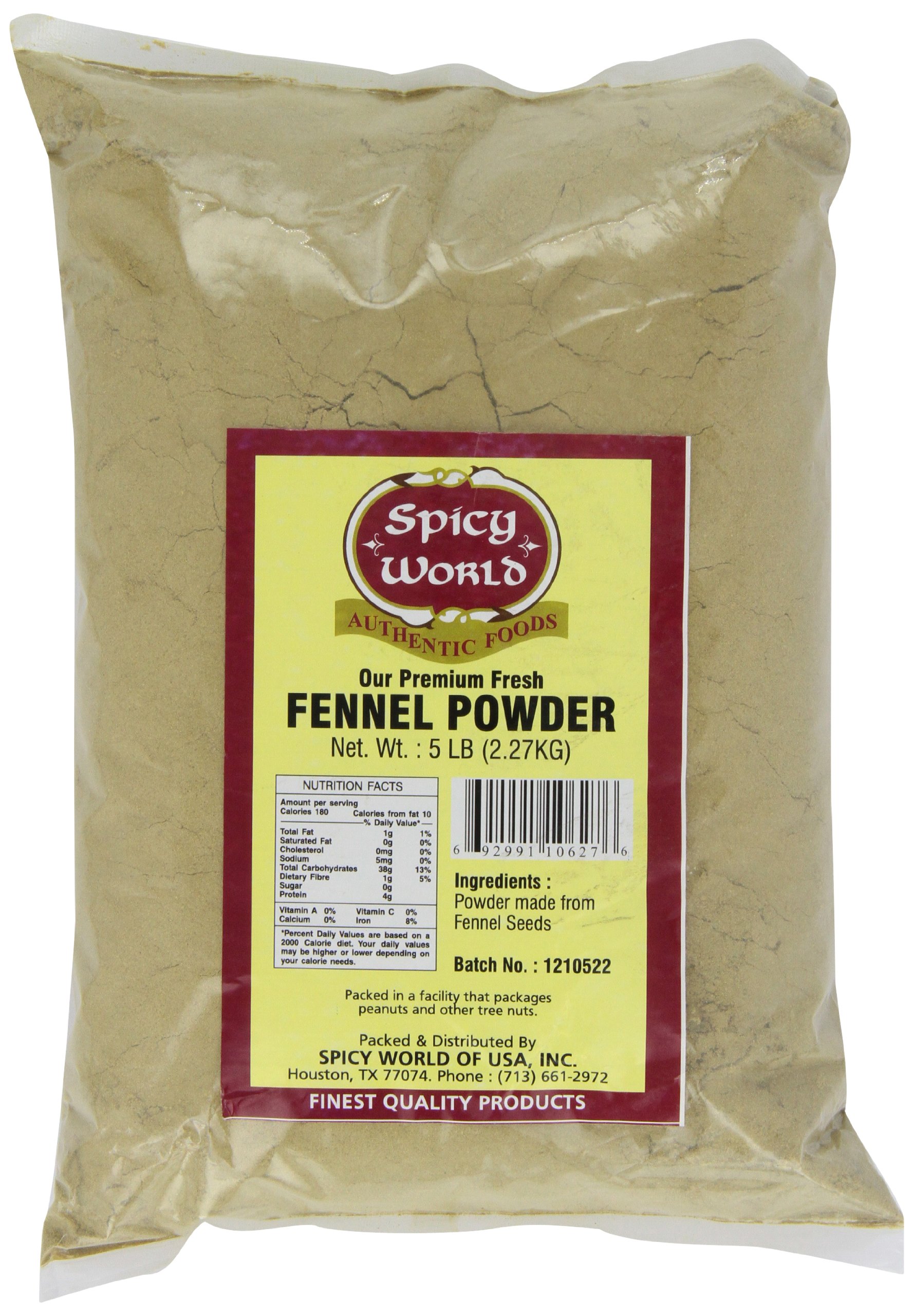 Spicy World Methi Powder (Fenugreek Ground) Bulk, 5Pounds