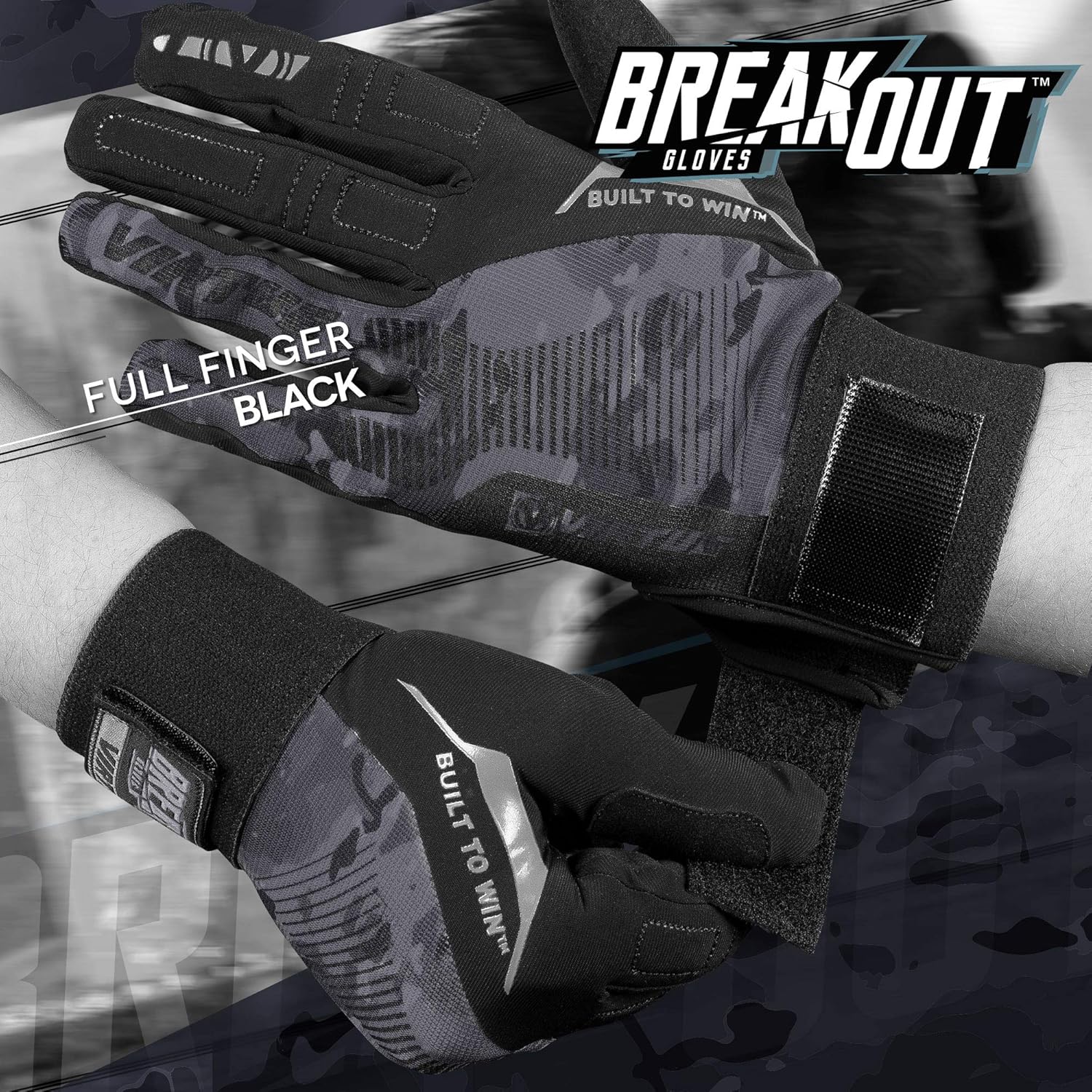 Virtue Breakout Gloves - Multi-Sport Ripstop Full Finger Paintball Gloves : Sports & Outdoors