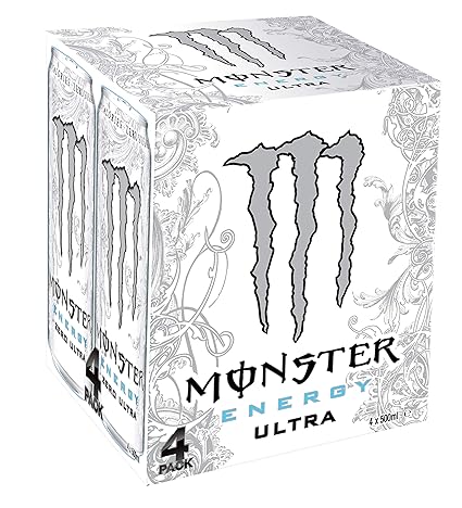 Monster Energy Ultra White EINWEG, (4 x 0,5 l)