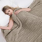 Eydna Electric Heated Blanket Twin Size 62"×84" with 9 Heating Levels & 1-10Hs Auto Off, Heating Blankets Double Sided Plush Sherpa, Energy Efficient, Machine Washable, Light Brown