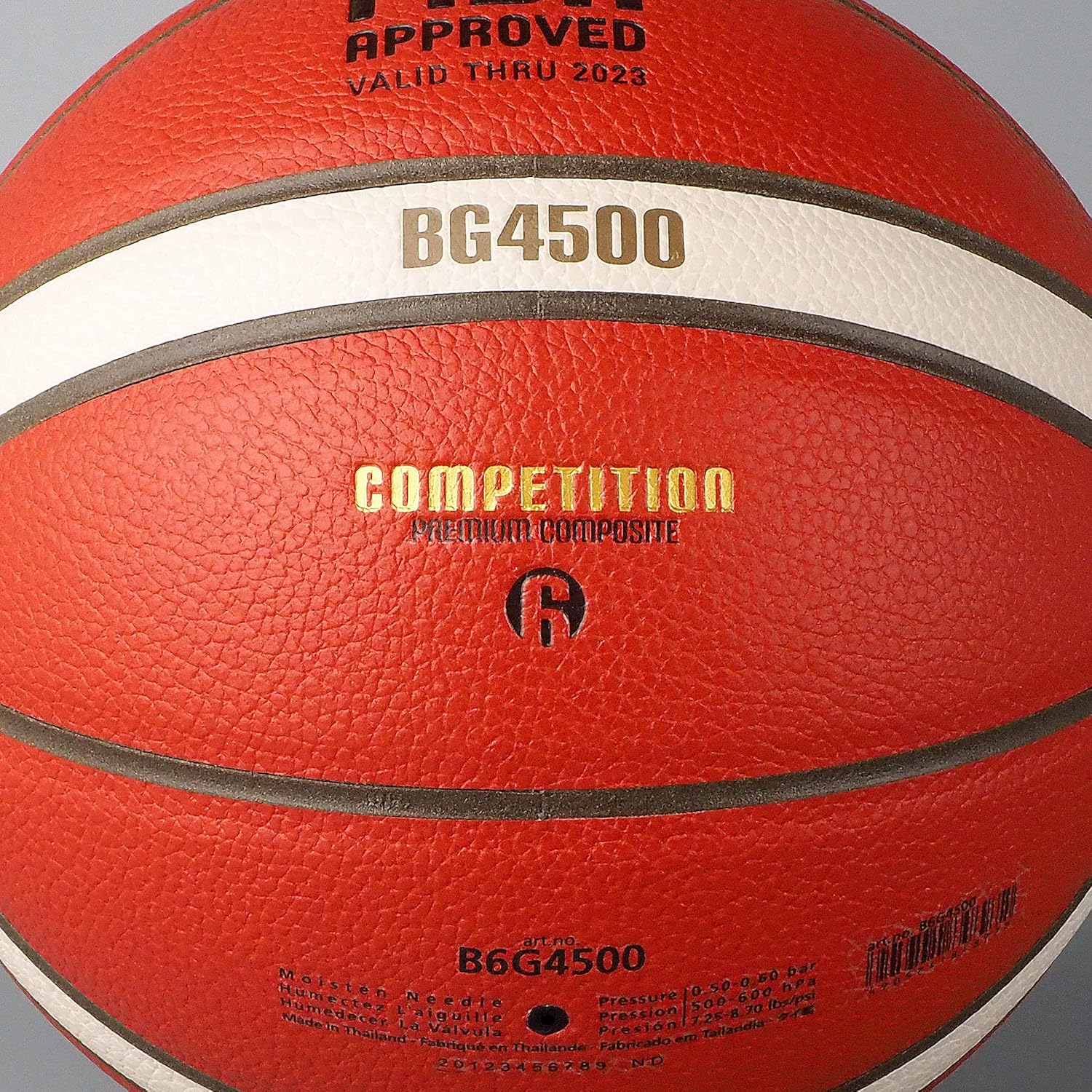 Size 6 2Tone FIBA Approved B6G4500 BG4500 Molten XSeries Composite