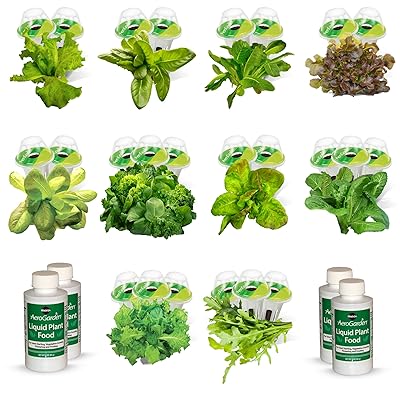 AeroGarden Heirloom Salad Greens Seed Pod Kit, 9