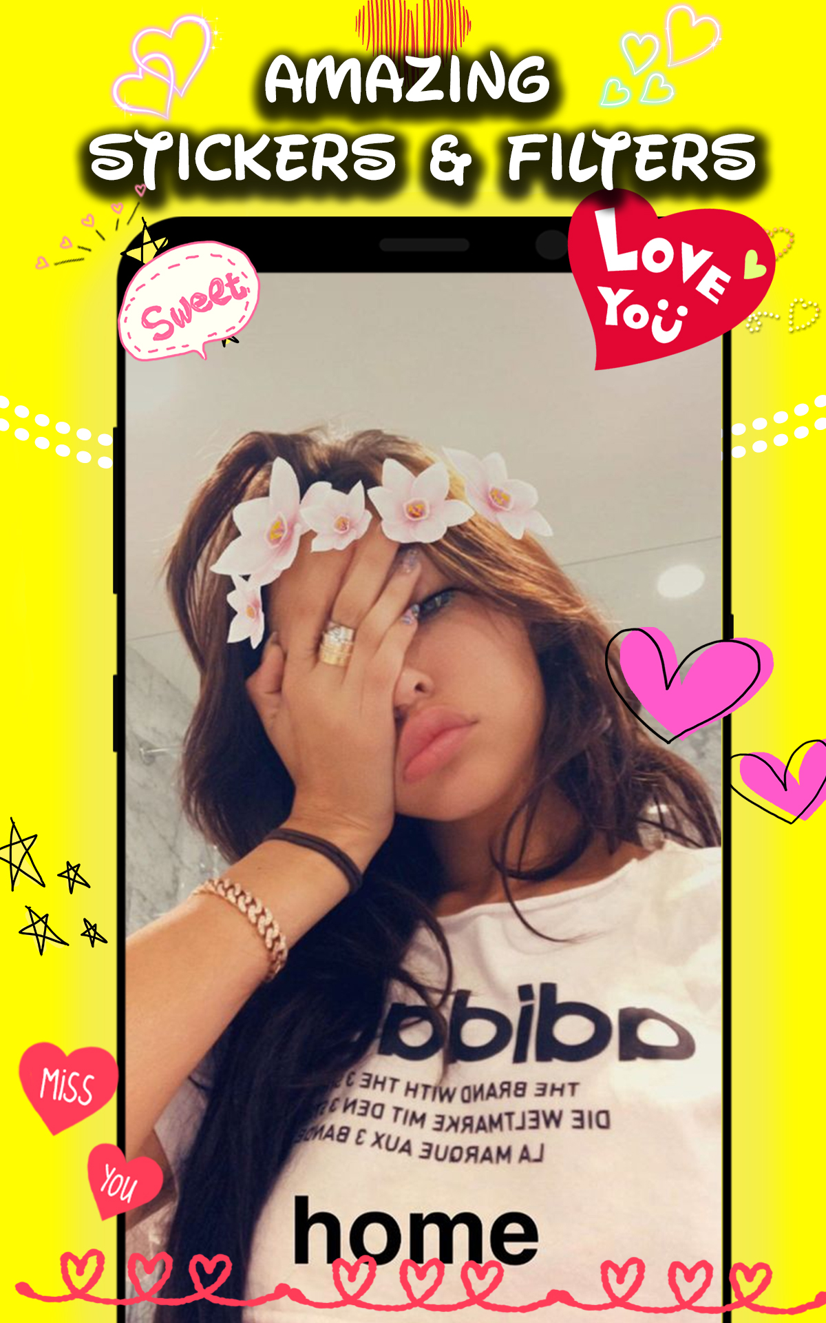 Snappy Camera Beauty makeup face - photo filters and Collage stickers editor