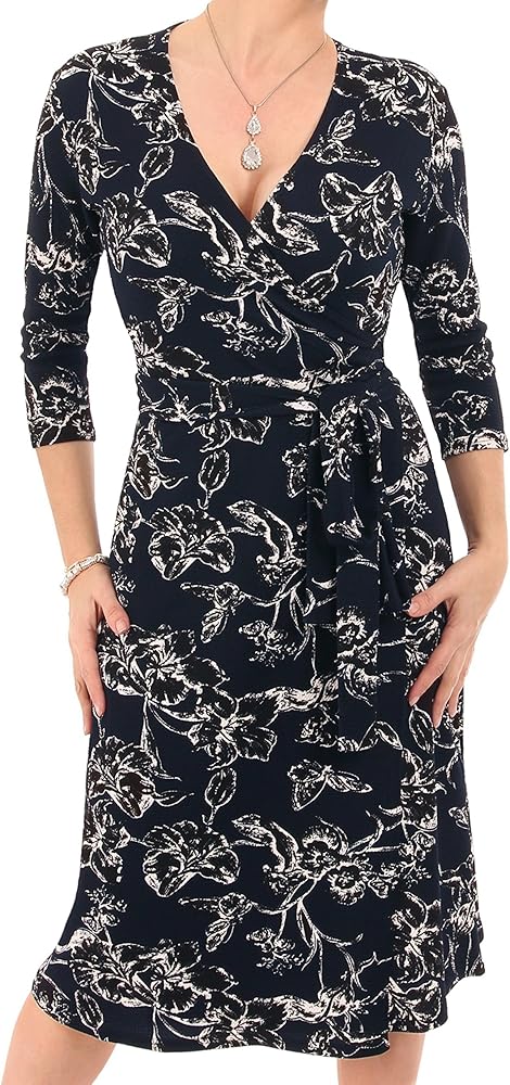 white wrap dress amazon