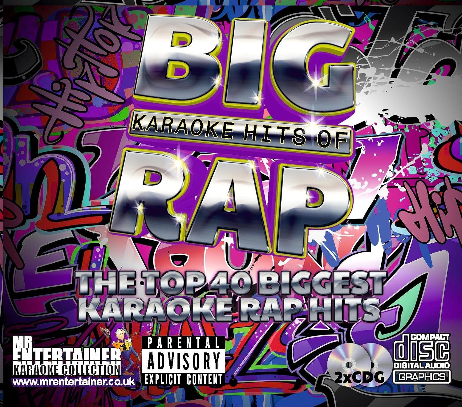 Mr Entertainer Big Karaoke Hits of Rap - Double CD+G (CDG) Pack. 40 Top Songs - Image 5