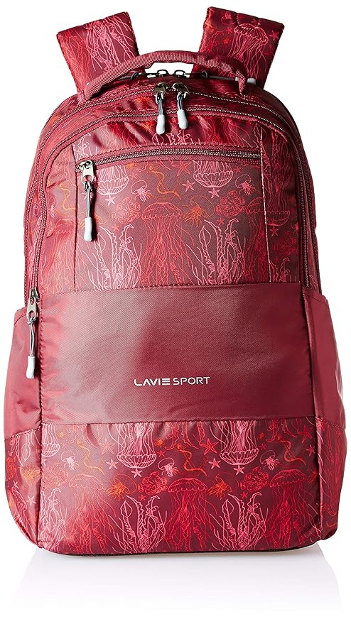 Lavie Hanoi 33 Ltrs Red School Backpack (BAEI138018N3)