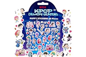Kpop Demon Hunters™ Puffy Stickers, Includes Over 40 Designs, Official Kpop Demon Hunters Merch, Great Scrapbook Supplies, Cool Stuff for Planners, Kids Crafts, Party Favors