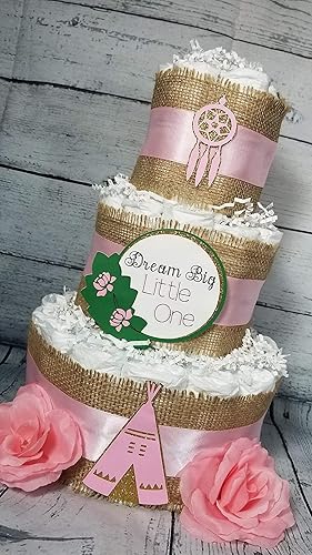 burlap diaper cake