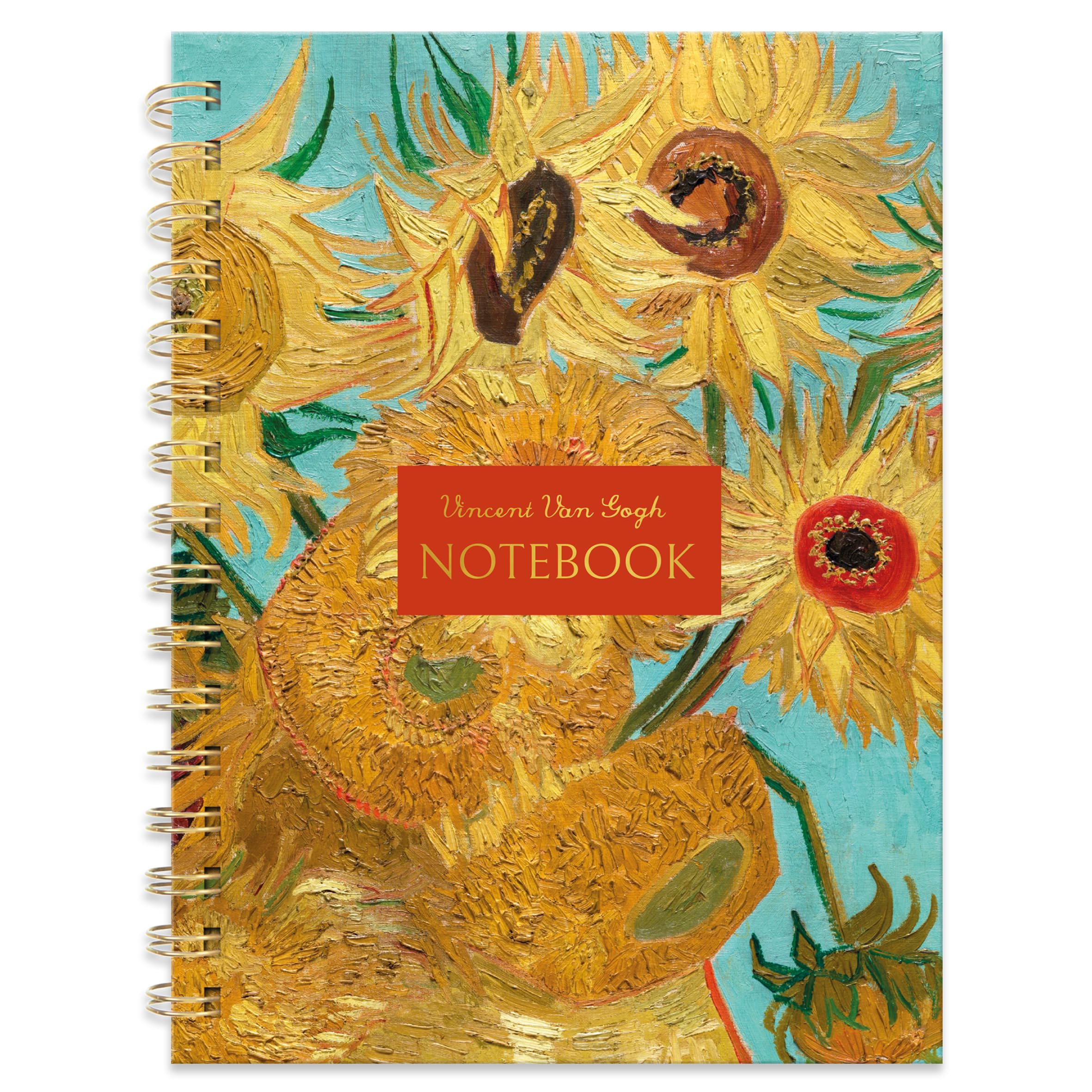Robert Frederick A5 Notebook Wired with Dividers - Van Gogh Sunflowers Design