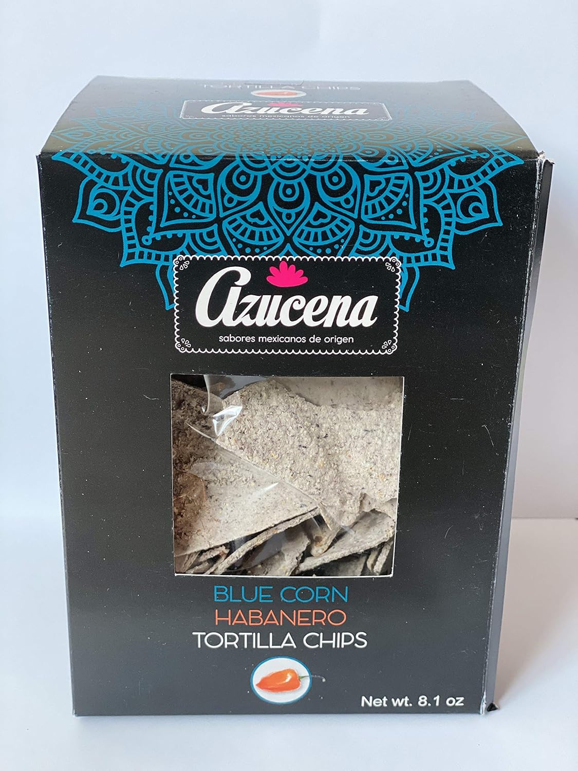 Azucena Blue Corn Habanero Tortilla Chips, Baked, Gluten