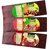 GOALDEES Lavashak (لواشک) Fruit Leather &ndash; Sour Cherry, Pomegranate &amp; Barberry Mix, Persian Style Natural Tart Snack, Pack of 3-10 oz (270g)