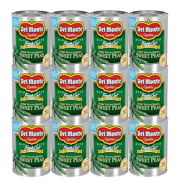 DEL MONTE VERY YOUNG SWEET PEAS, 8.5 OZ,...