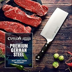 Cutluxe Cleaver Knife - 7" Meat Cleaver, Butcher