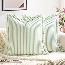 the pillows フライヤー 10枚 Amazon.com: ZWJD Throw Pillow Covers 24x24 Set of 2 Green
