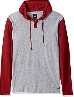 men's hooded henley shirt