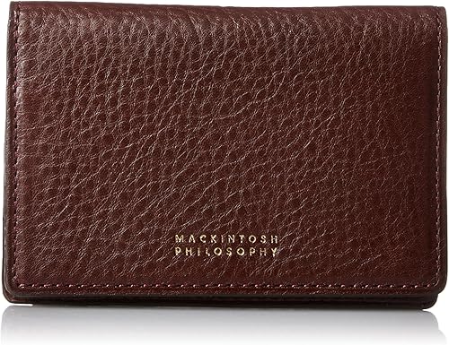Amazon マッキントッシュフィロソフィー 名刺入 メンズ 二つ折り ニューオーバン Dark Brown Mackintosh Philosophy マッキントッシュフィロソフィー メンズバッグ 財布