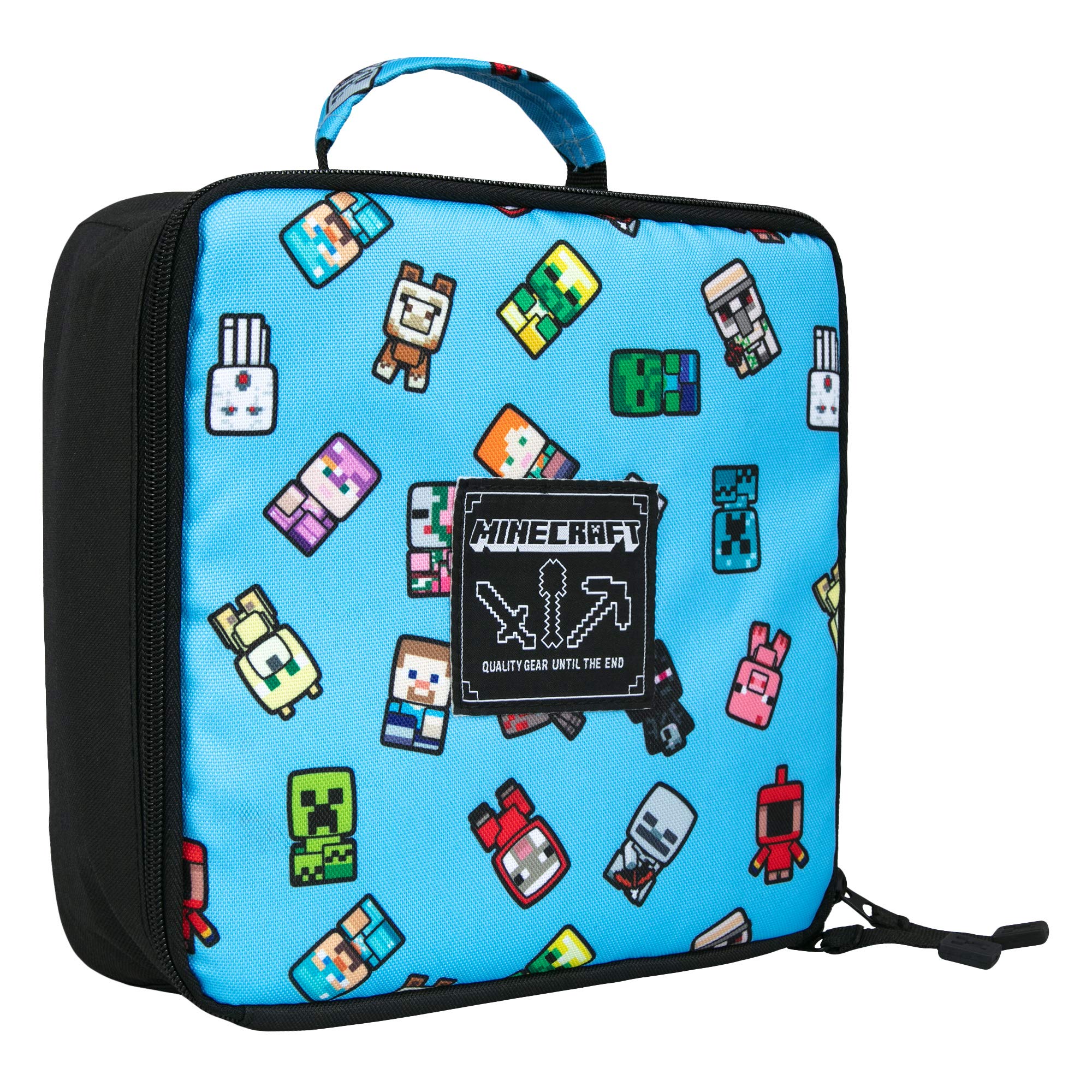 Minecraft 9527 Childrens Kids Official Bobble Mobs Blue Lunch Box