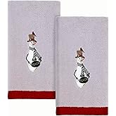 Avanti Linens - Fingertip Towels, Soft & Absorbent Cotton, Set of 2 (Country Friends Collection)