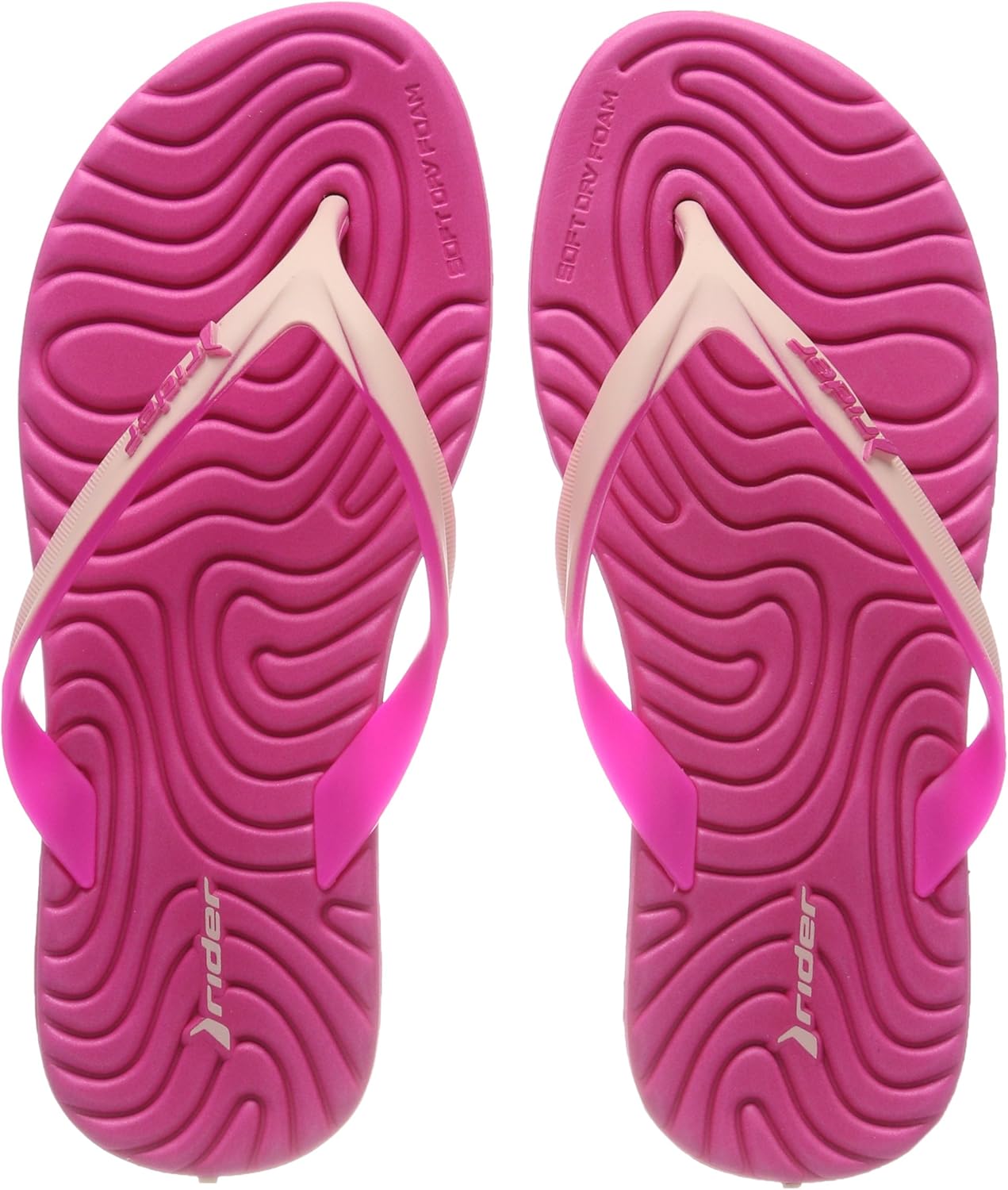 Rider Women's Smoothie IV FEM Flip Flops, Multicoloured Pink, 4.5 UK
