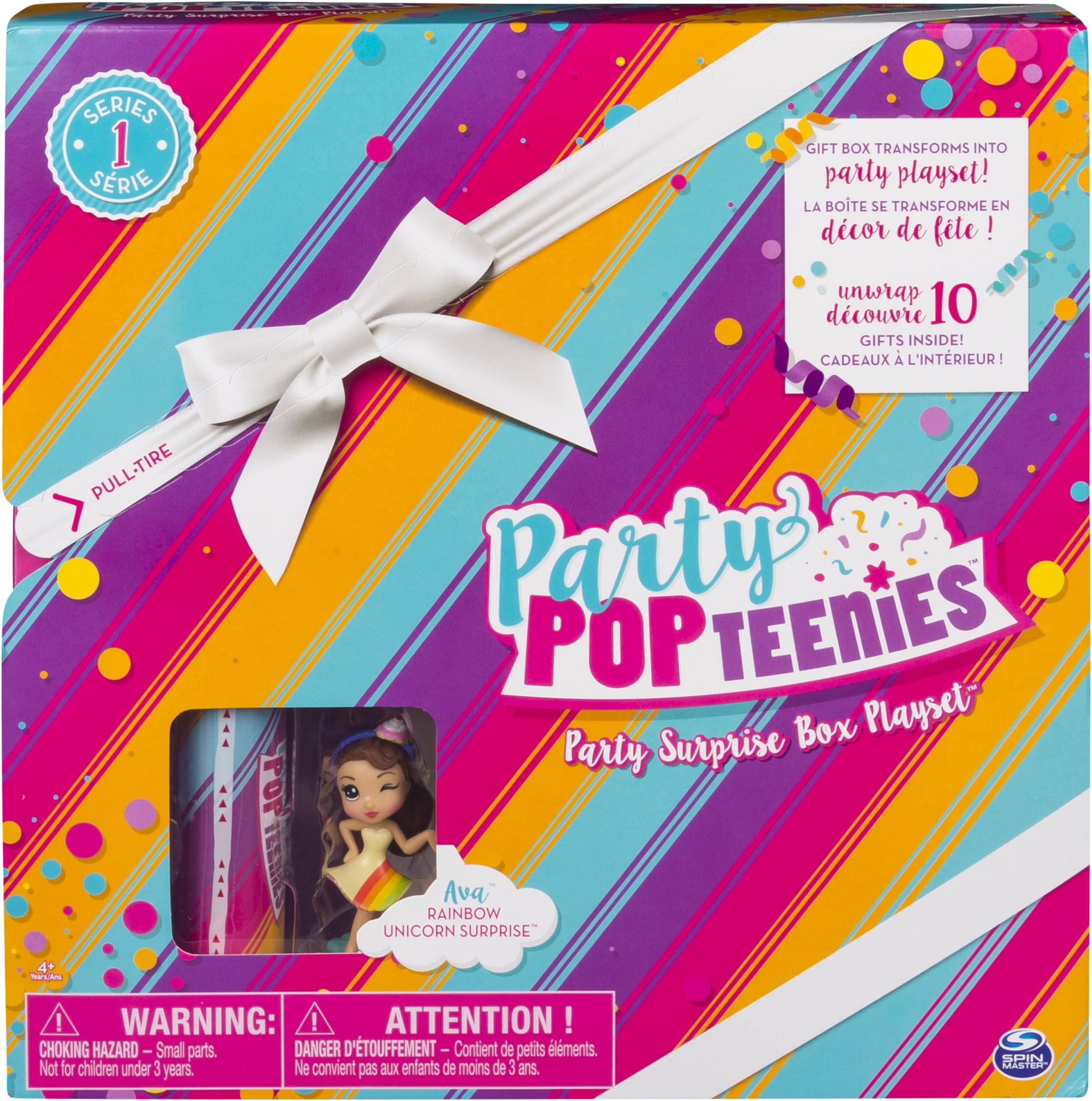 Party Popteenies – Party Surprise Box Playset with Confetti - Ava