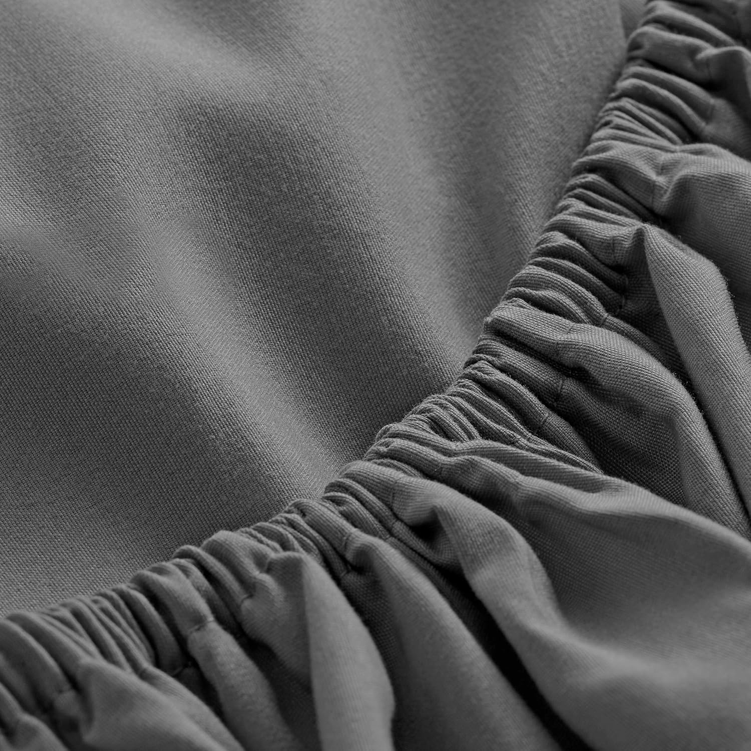 Bare Home Fitted Bottom Sheet Queen - Premium 1800 Ultra-Soft Wrinkle Resistant Microfiber - Hypoallergenic - Deep Pocket (Queen, Grey): Home & Kitchen