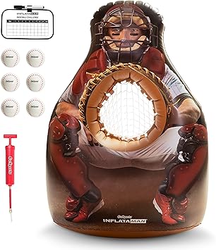 Amazon Gosports インフレータマン野球トスチャレンジ インフレータブルキャッチャー ストライクゾーンピッチングゲーム Go Sports スポーツファングッズ