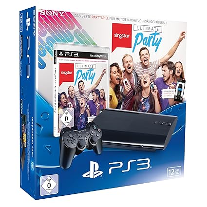 PlayStation 3 - Konsole 12 GB (inkl. DualShock 3 Wireless Controller + SingStar Ultimate Party)