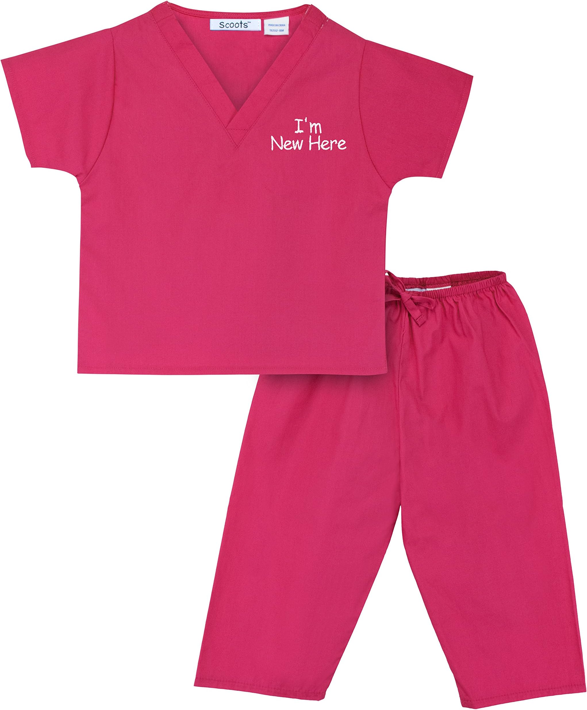 Scoots Baby Girls’ I'm New Here Scrubs