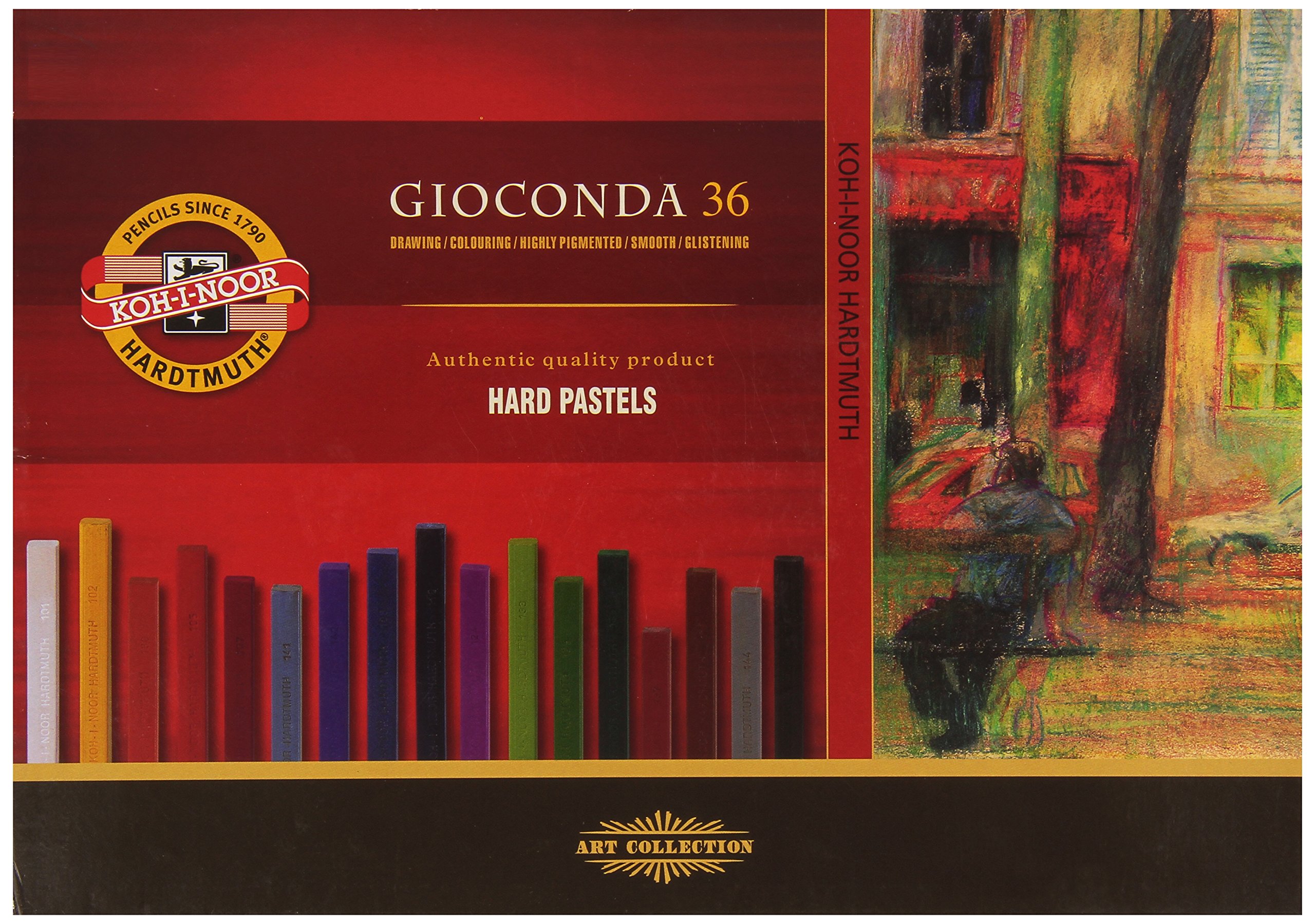 KOH-I-NOOR GIOCONDA 8115 Artist's Hard Pastels (Pack of 36)
