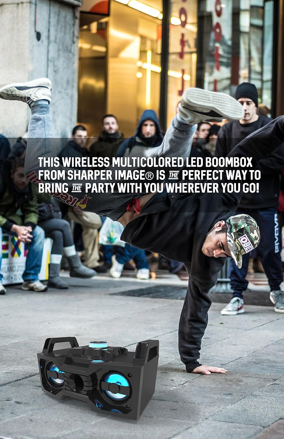 sharper image boombox