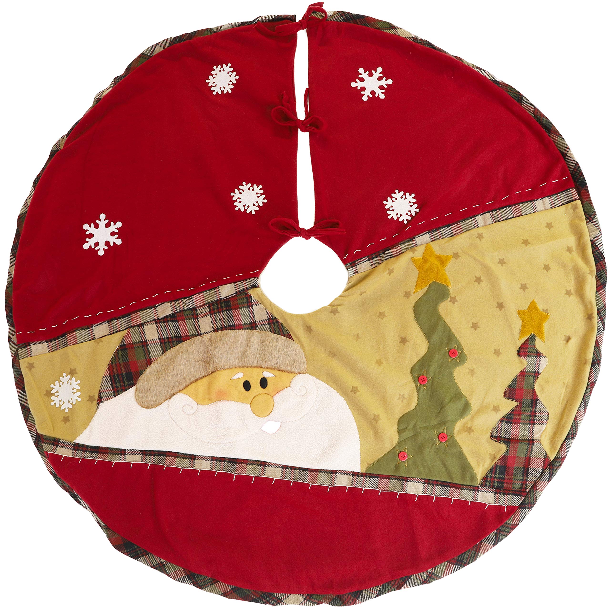Christmas Concepts® 1.3m (4.3ft) Santa & Christmas Trees Tree Skirt - Christmas Decorations