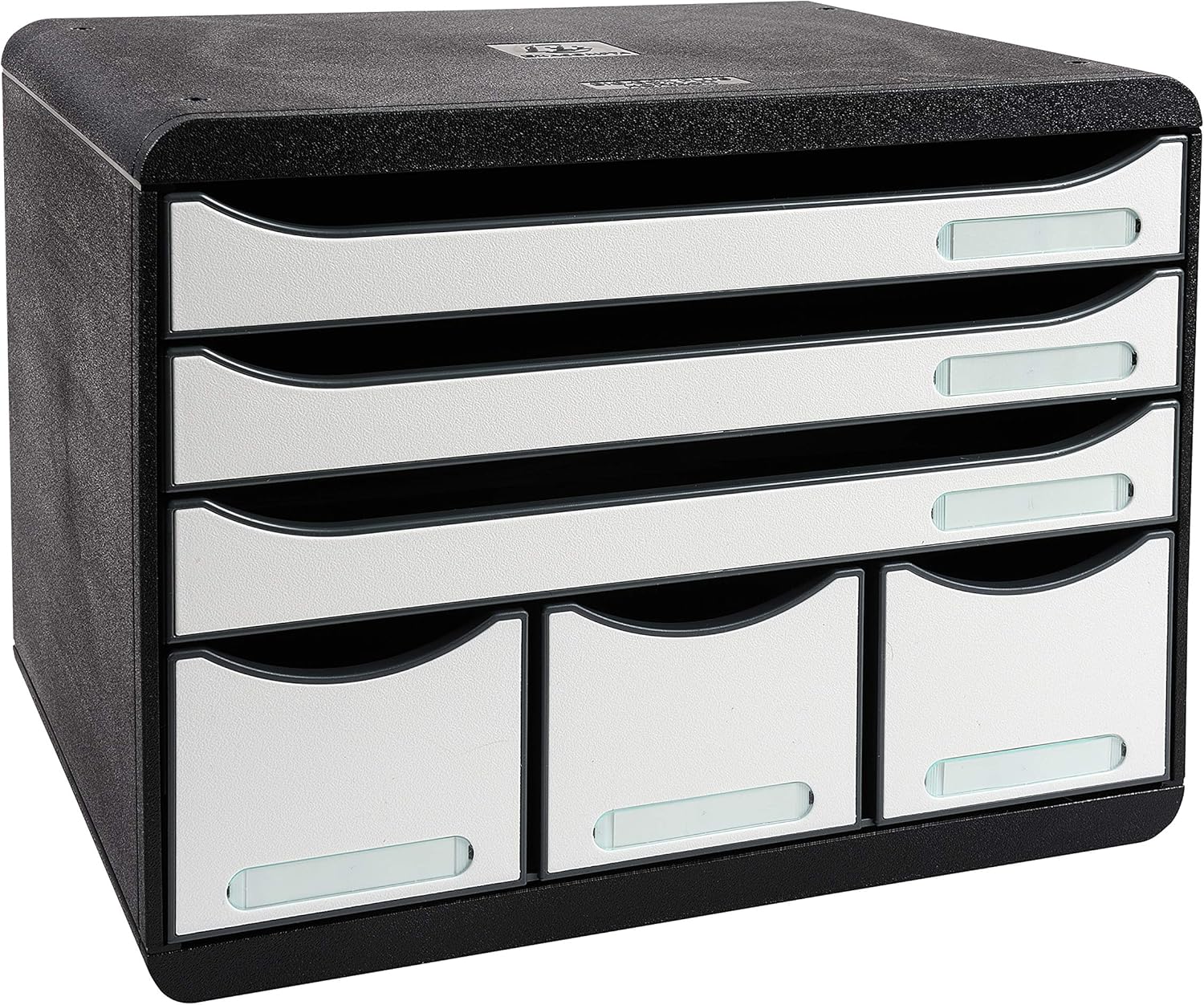 Storebox Maxi cajonera para oficina Negro Poliestireno