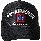 Artisan Owl United States Army 82nd Airborne Division Emblem Patch Hat – Adjustable Baseball Cap (Black)