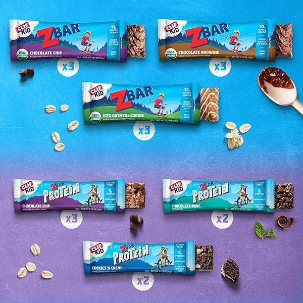 ZBAR AND ZBAR PROTEIN – VARIETY PACK – SNACK BARS – MADE WITH ORGANIC OATS – NON-GMO – SOFT BAKED GRANOLA BARS AND CRISPY PROTEIN BARS (16 PACK)