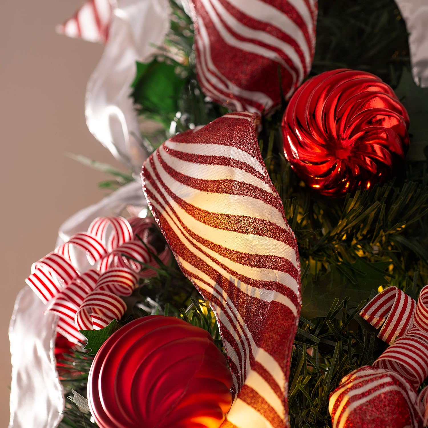 WeRChristmas Pre-Lit Pop Up Decorated Christmas Tree with 150 Static Warm LED Lights, Multi-Colour, 6 feet/1.8m - Image 4