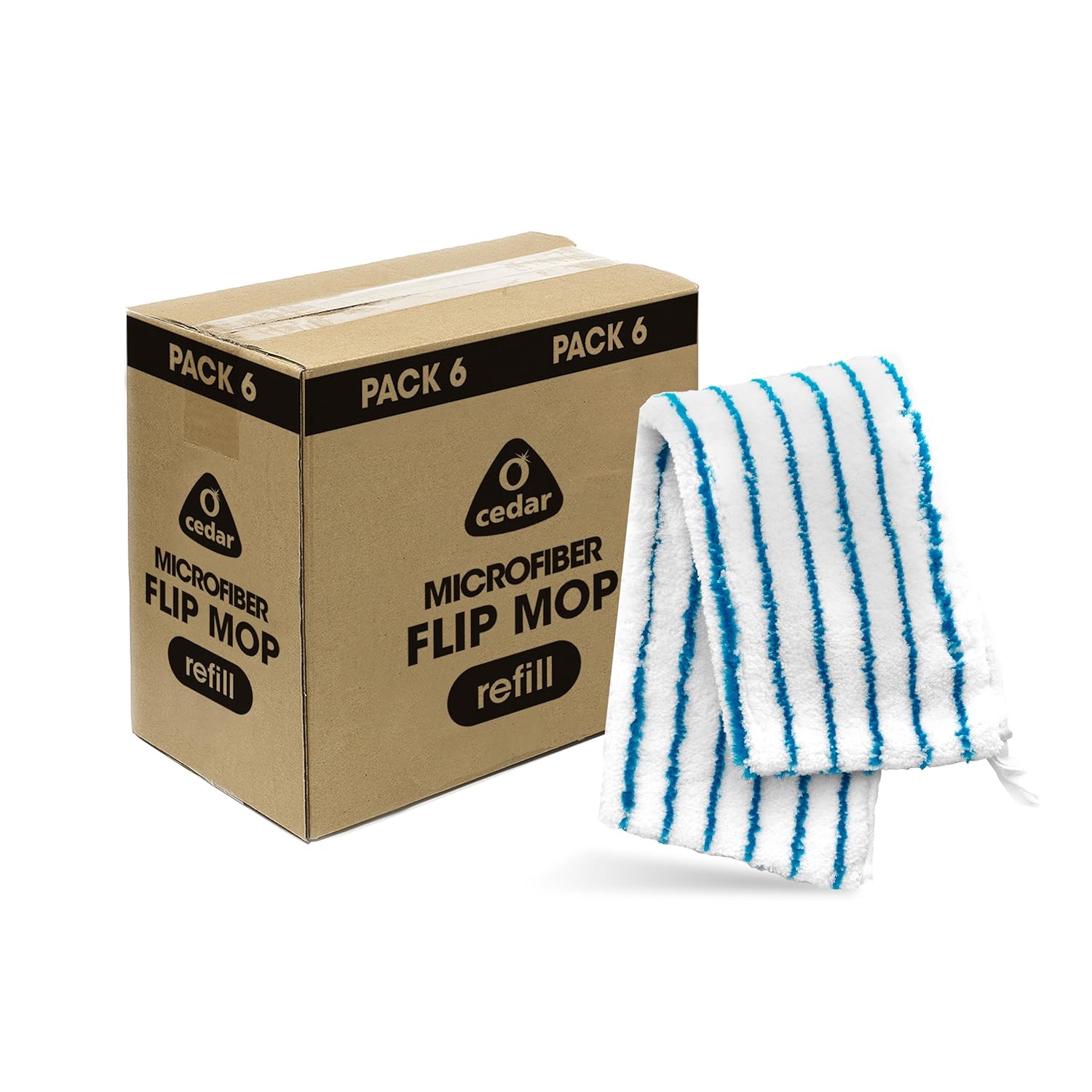 OCedar Microfiber Flip Mop Refill (Pack 6) eBay