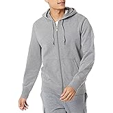 Amazon Essentials Men's Lightweight French Terry Full-Zip Hoodie with Comfortable Fit