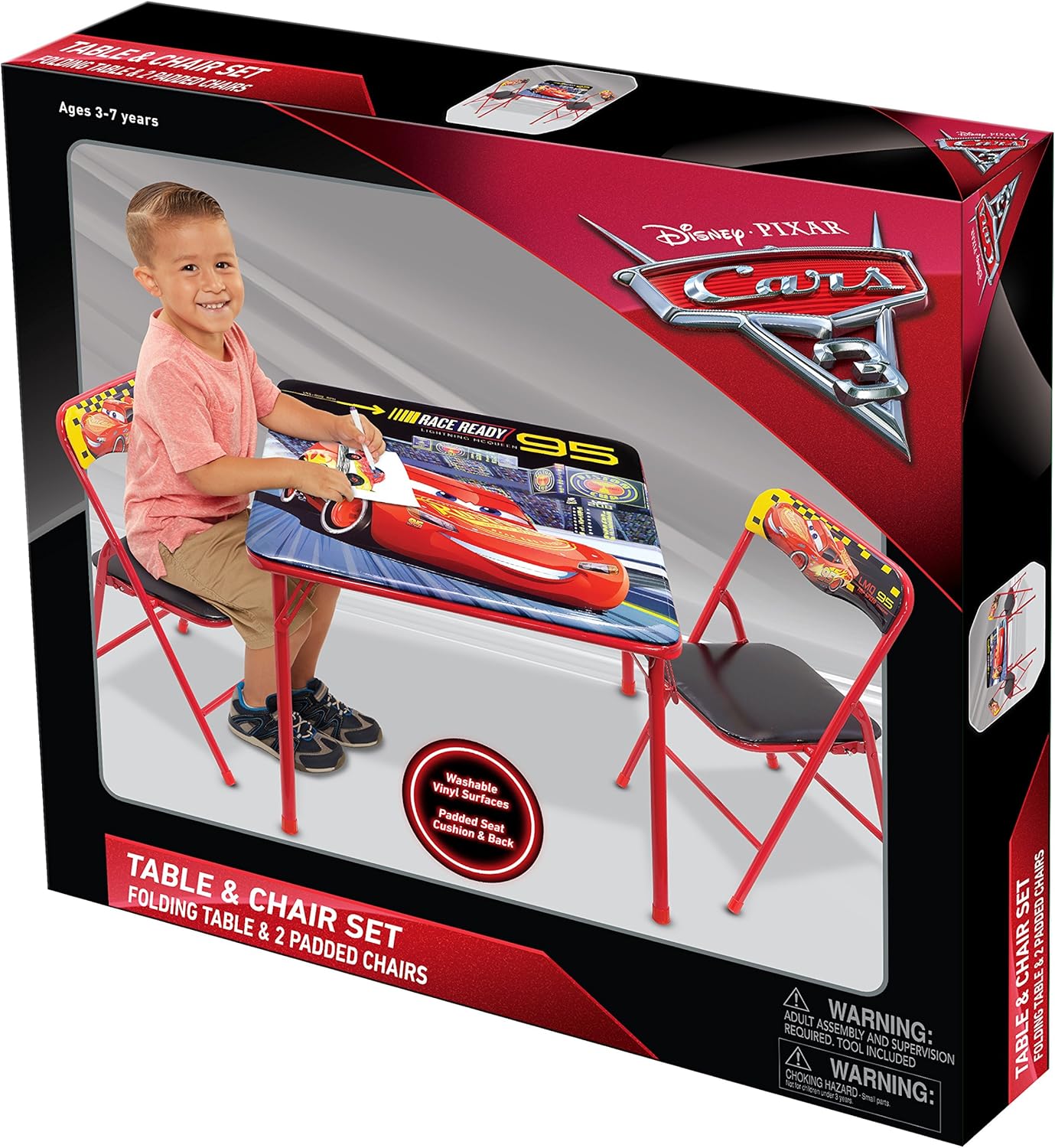 cars 3 table and chair set
