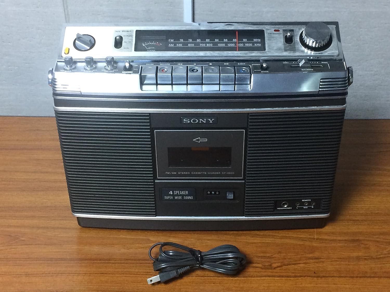 Amazon SONY ソニー CF3800 モノラル ステレオ ラジオカセットレコーダー FM AM カセット ソニー(SONY