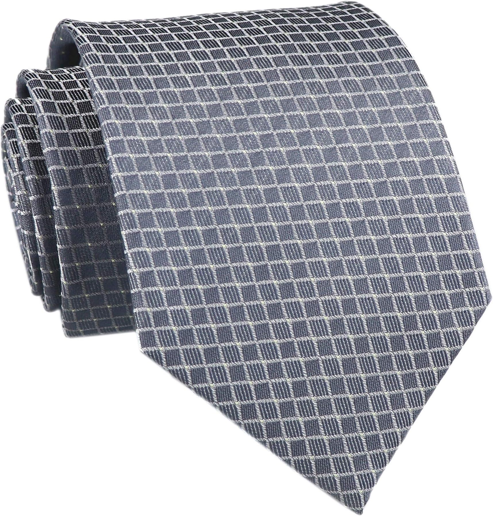 ElfevesMen Modern Tartan Formal Ties Checks Plaid Gingham Pattern Woven Necktie