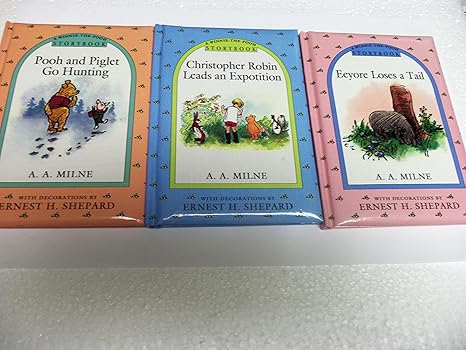 Set Of Three Winnie The Pooh Story Books Christopher Robin Leads An Expotition Eeyore Loses A Tail And Pooh Piglet Go Hunting Amazon Com Everything Else amazon com
