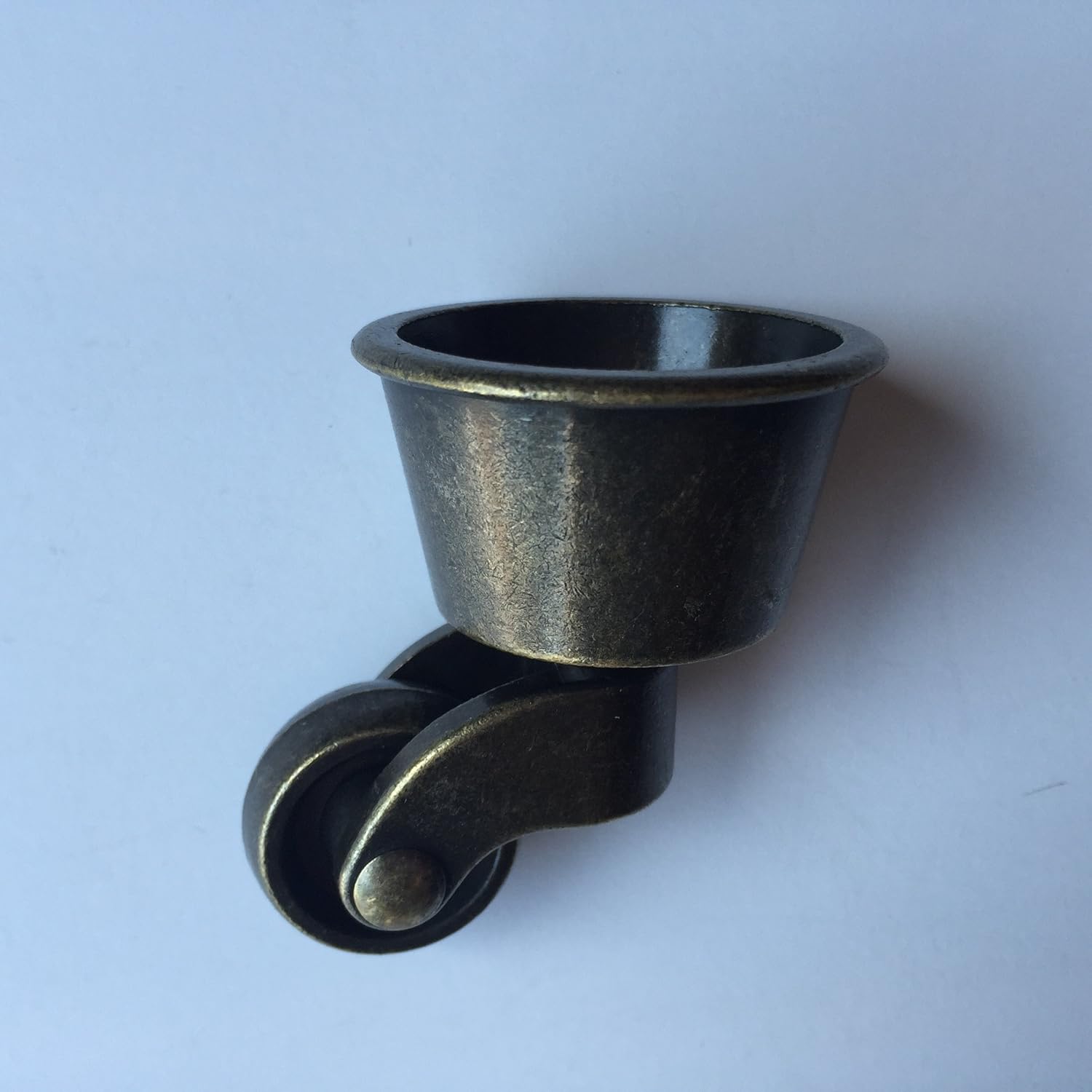Solid Brass Round Cup Caster Set of 4 eBay