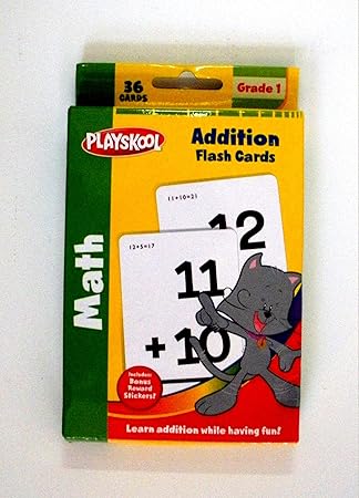 Playskool Ages 3+ Grade 1 Telling Time Flash Cards, 36 Cards